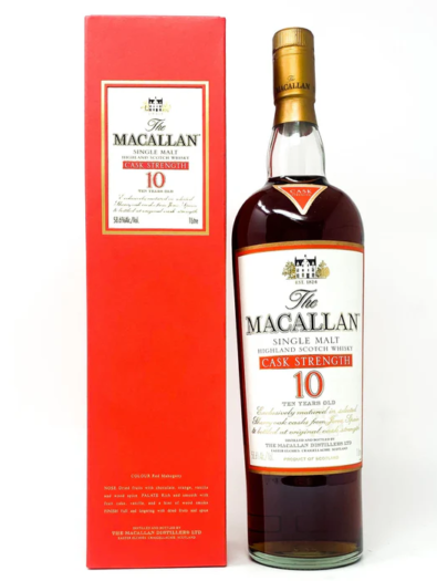 Macallan 10 Year Old Cask Strength